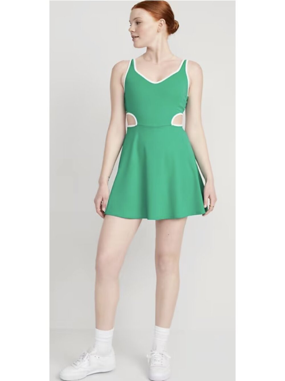OLD NAVY PowerSoft Athletic Dress in Green Large Tennis Pickleball Sporty Active